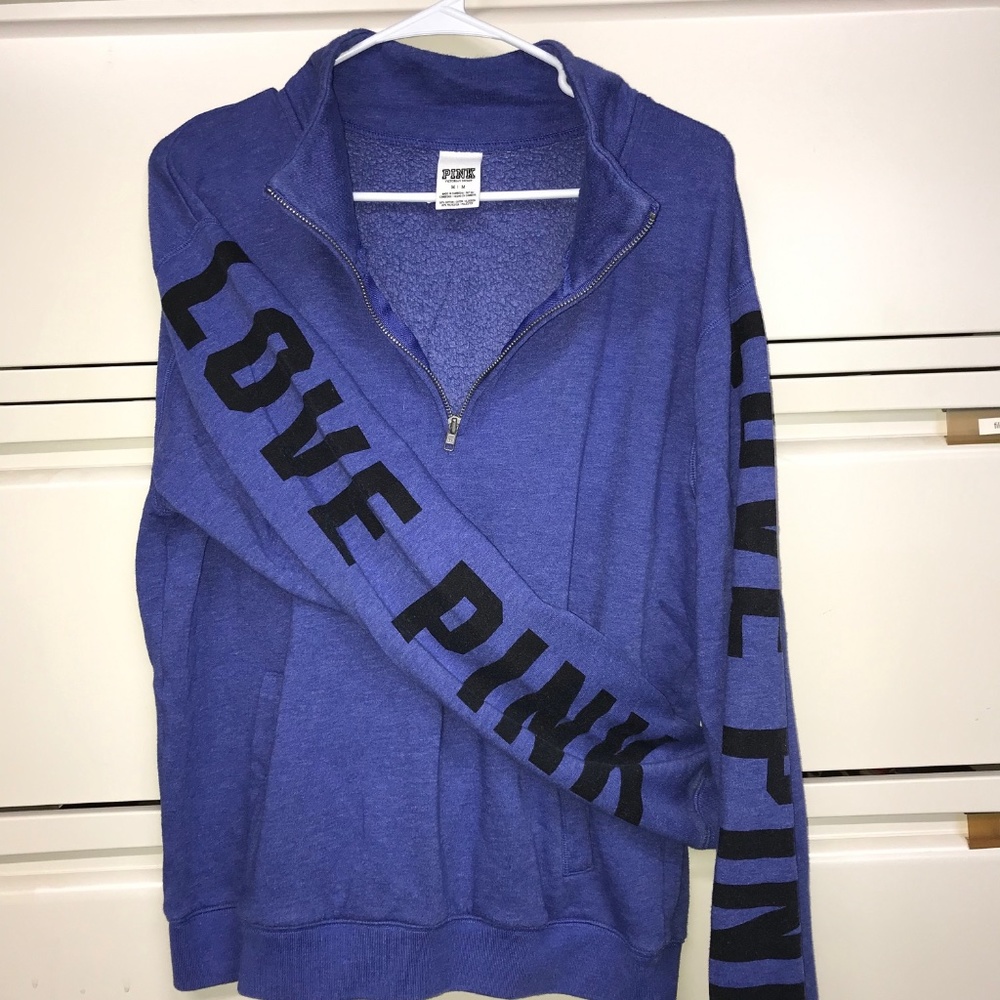 PINK! Quarter Zip Pullover